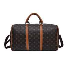 Load image into Gallery viewer, Net Red Contrasting Color Fashion Printed Pu Short Trip Travel Bag Large Capacity Men's And Women's Sports Gym Bag Duffel Bag-