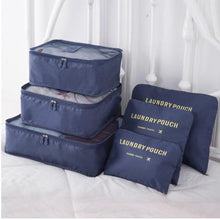 Load image into Gallery viewer, IUX Nylon Packing Cube Travel Bag System Durable 6 Pieces Set Large Capacity Of Bags Unisex Clothing Sorting Organize Wholesale