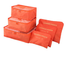 Load image into Gallery viewer, IUX Nylon Packing Cube Travel Bag System Durable 6 Pieces Set Large Capacity Of Bags Unisex Clothing Sorting Organize Wholesale