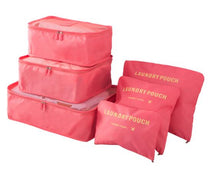 Load image into Gallery viewer, IUX Nylon Packing Cube Travel Bag System Durable 6 Pieces Set Large Capacity Of Bags Unisex Clothing Sorting Organize Wholesale